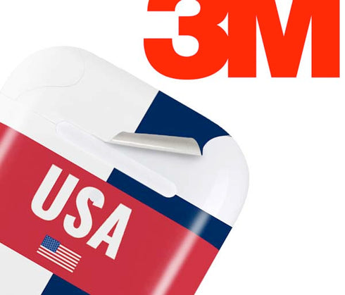 USA Flag Color Block Apple AirPods 2 Skin